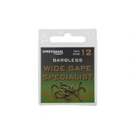 Carlig Drennan Wide Gape Specialist Barbless Nr.16